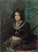 unknow artist Portrait of a Boy in Navy dress Germany oil painting artist